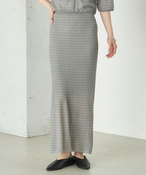 SHIPS / シップス ミニ・ひざ丈スカート | Wai＋:ジャカード シアー スカート | 詳細9