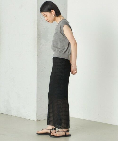 SHIPS / シップス ミニ・ひざ丈スカート | Wai＋:ジャカード シアー スカート | 詳細23