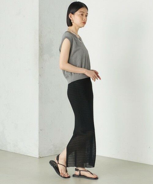 SHIPS / シップス ミニ・ひざ丈スカート | Wai＋:ジャカード シアー スカート | 詳細26