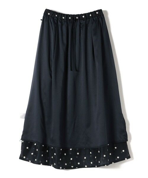 SHIPS / シップス ロング・マキシ丈スカート | 〈手洗い可能〉ドット 刺繍 ギャザー スカート | 詳細17