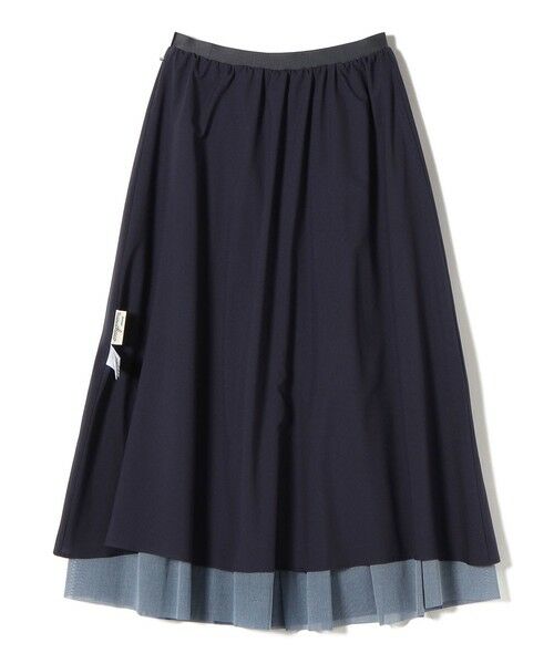 SHIPS / シップス ロング・マキシ丈スカート | troisiemeCHACO:〈手洗い可能〉デニム プリント チュール スカート | 詳細29