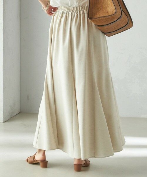 SHIPS / シップス ロング・マキシ丈スカート | 小泉里子コラボ:〈手洗い可能〉スラブ 綿麻混 スカート | 詳細10