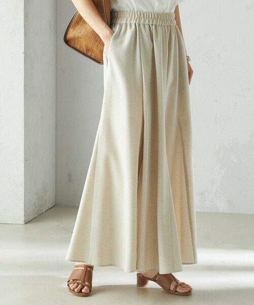 SHIPS / シップス ロング・マキシ丈スカート | 小泉里子コラボ:〈手洗い可能〉スラブ 綿麻混 スカート | 詳細11