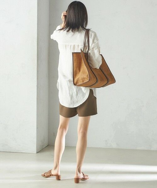 SHIPS / シップス ショート・ハーフ・半端丈パンツ | 小泉里子コラボ:〈手洗い可能〉ダブル クロス ショート パンツ | 詳細20