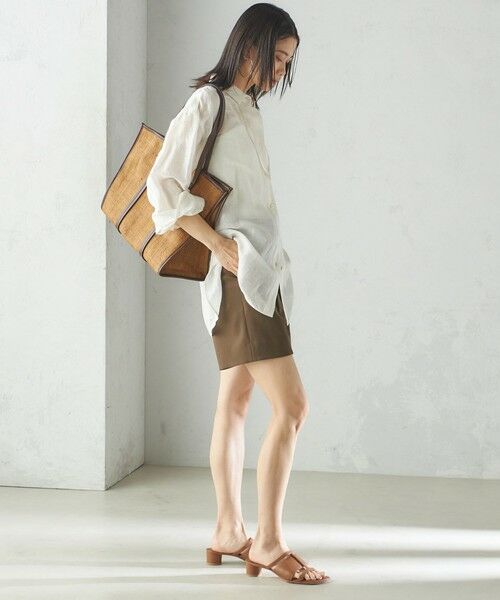 SHIPS / シップス ショート・ハーフ・半端丈パンツ | 小泉里子コラボ:〈手洗い可能〉ダブル クロス ショート パンツ | 詳細21