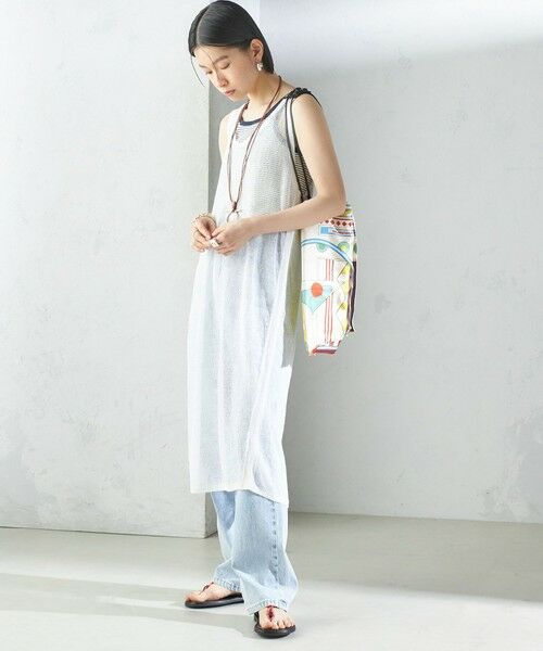 SHIPS / シップス ロング・マキシ丈ワンピース | 〈手洗い可能〉前後 2WAY イタリアン シアー リネン ワンピース | 詳細2