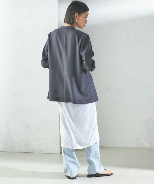 SHIPS / シップス ロング・マキシ丈ワンピース | 〈手洗い可能〉前後 2WAY イタリアン シアー リネン ワンピース | 詳細20