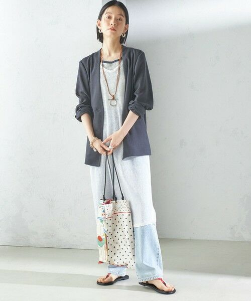 SHIPS / シップス ロング・マキシ丈ワンピース | 〈手洗い可能〉前後 2WAY イタリアン シアー リネン ワンピース | 詳細22