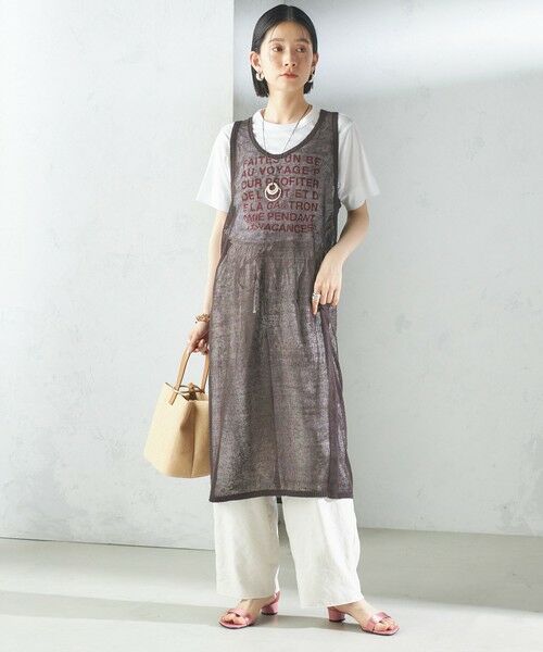 SHIPS / シップス ロング・マキシ丈ワンピース | 〈手洗い可能〉前後 2WAY イタリアン シアー リネン ワンピース | 詳細27