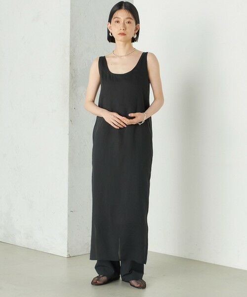 SHIPS / シップス ロング・マキシ丈ワンピース | Wai＋:〈手洗い可能〉オーガンジー ノースリーブ 2WAY ワンピース | 詳細1