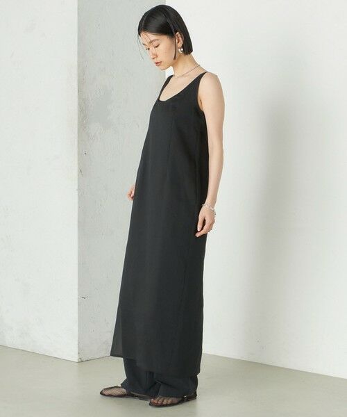 SHIPS / シップス ロング・マキシ丈ワンピース | Wai＋:〈手洗い可能〉オーガンジー ノースリーブ 2WAY ワンピース | 詳細2