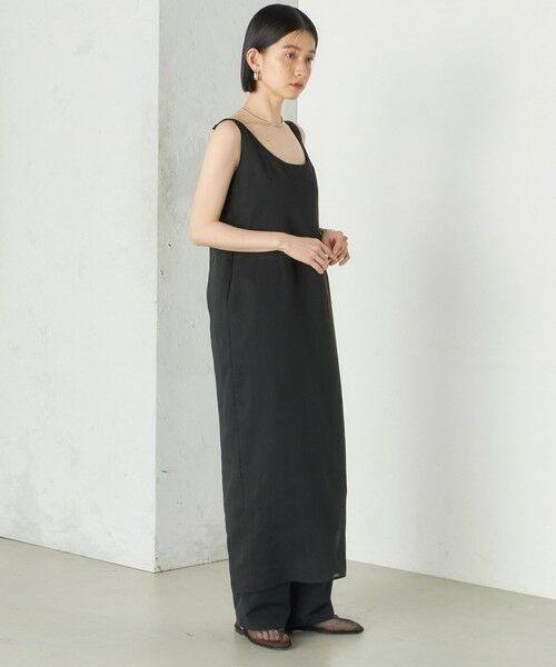 SHIPS / シップス ロング・マキシ丈ワンピース | Wai＋:〈手洗い可能〉オーガンジー ノースリーブ 2WAY ワンピース | 詳細6