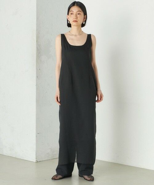 SHIPS / シップス ロング・マキシ丈ワンピース | Wai＋:〈手洗い可能〉オーガンジー ノースリーブ 2WAY ワンピース | 詳細7