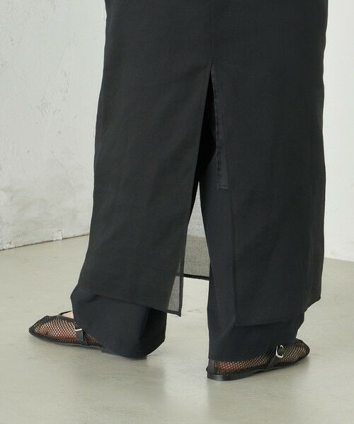 SHIPS / シップス ロング・マキシ丈ワンピース | Wai＋:〈手洗い可能〉オーガンジー ノースリーブ 2WAY ワンピース | 詳細8