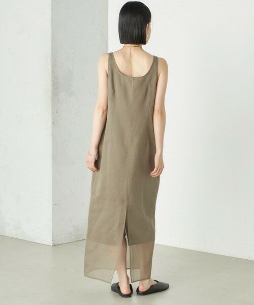 SHIPS / シップス ロング・マキシ丈ワンピース | Wai＋:〈手洗い可能〉オーガンジー ノースリーブ 2WAY ワンピース | 詳細16