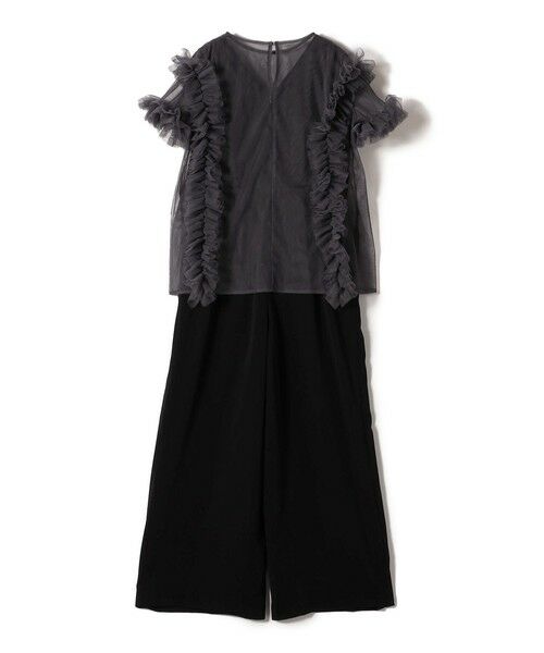 SHIPS / シップス サロペット・オールインワン | 【SHIPS別注】kaene:チュール フリル スリーブ オールインワン(セレモニー対応可) | 詳細20