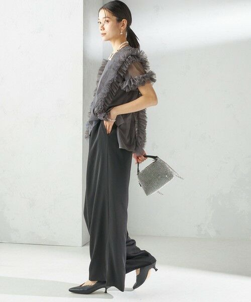 SHIPS / シップス サロペット・オールインワン | 【SHIPS別注】kaene:チュール フリル スリーブ オールインワン(セレモニー対応可) | 詳細3