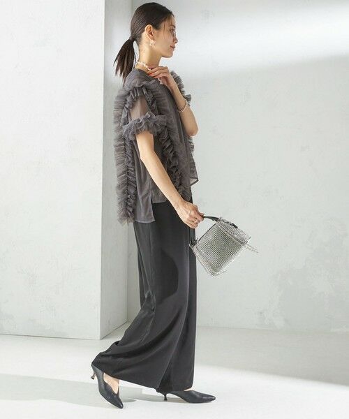 SHIPS / シップス サロペット・オールインワン | 【SHIPS別注】kaene:チュール フリル スリーブ オールインワン(セレモニー対応可) | 詳細5