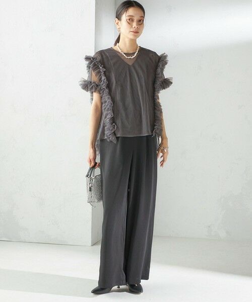 SHIPS / シップス サロペット・オールインワン | 【SHIPS別注】kaene:チュール フリル スリーブ オールインワン(セレモニー対応可) | 詳細6