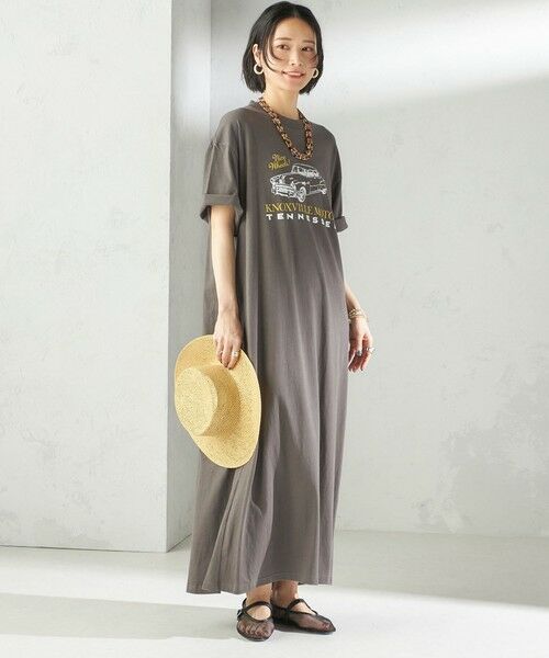 SHIPS for women/シップスウィメン TENNESSEERIVER:TEE ワンピース ダークグレー ONE SIZE SHIPS for women/シップスウィメン TENNESSEERIVER:TEE ワンピース ダークグレー ONE SIZE
