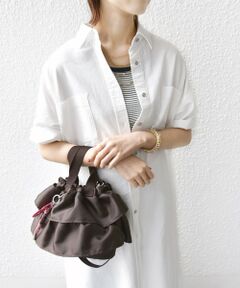 SHIPS / シップス ロング・マキシ丈ワンピース | 〈洗濯機可能〉ワンポイント 刺繍 シャツ ワンピース