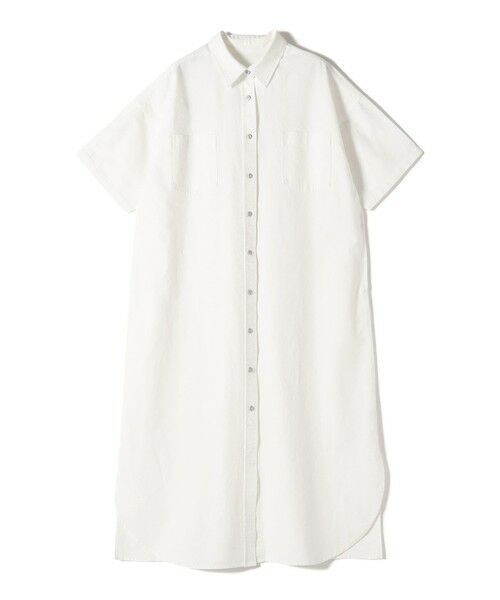 SHIPS / シップス ロング・マキシ丈ワンピース | 〈洗濯機可能〉ワンポイント 刺繍 シャツ ワンピース | 詳細9