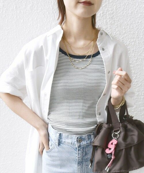 SHIPS / シップス ロング・マキシ丈ワンピース | 〈洗濯機可能〉ワンポイント 刺繍 シャツ ワンピース | 詳細8