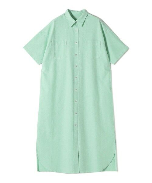 SHIPS / シップス ロング・マキシ丈ワンピース | 〈洗濯機可能〉ワンポイント 刺繍 シャツ ワンピース | 詳細17