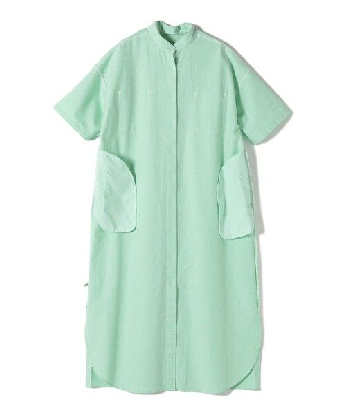 SHIPS / シップス ロング・マキシ丈ワンピース | 〈洗濯機可能〉ワンポイント 刺繍 シャツ ワンピース | 詳細22