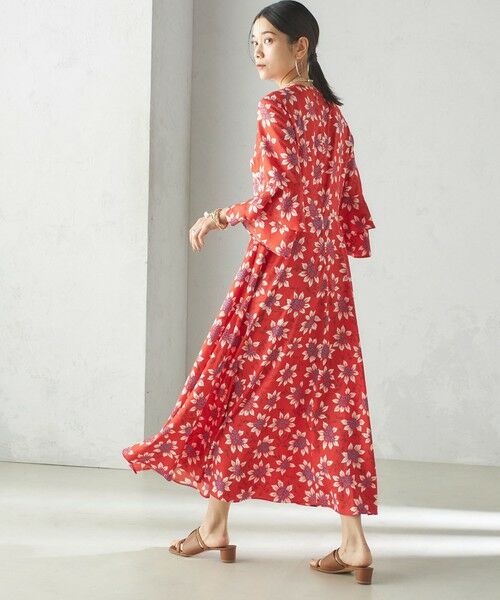 SHIPS / シップス ロング・マキシ丈ワンピース | 小泉里子コラボ:〈手洗い可能〉フラワー プリント ワンピース | 詳細3