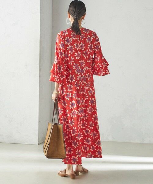 SHIPS / シップス ロング・マキシ丈ワンピース | 小泉里子コラボ:〈手洗い可能〉フラワー プリント ワンピース | 詳細4