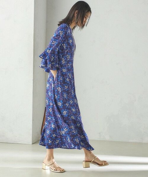 SHIPS / シップス ロング・マキシ丈ワンピース | 小泉里子コラボ:〈手洗い可能〉フラワー プリント ワンピース | 詳細12