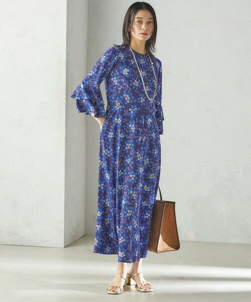 SHIPS / シップス ロング・マキシ丈ワンピース | 小泉里子コラボ:〈手洗い可能〉フラワー プリント ワンピース | 詳細13