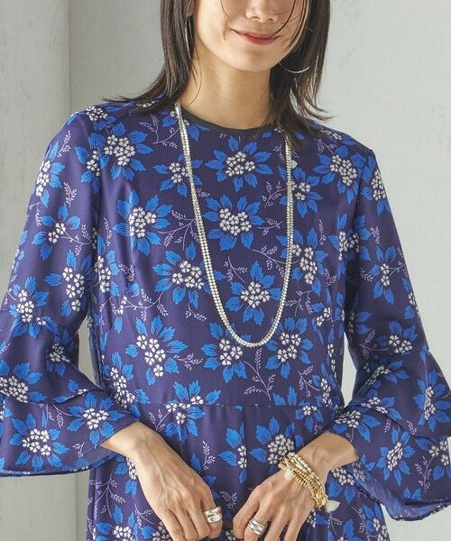 SHIPS / シップス ロング・マキシ丈ワンピース | 小泉里子コラボ:〈手洗い可能〉フラワー プリント ワンピース | 詳細15