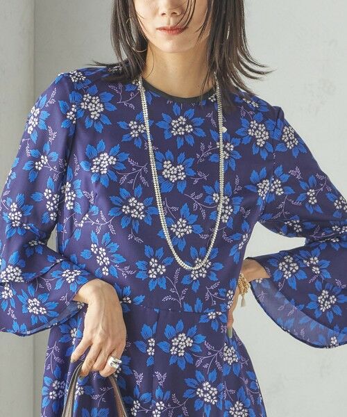 SHIPS / シップス ロング・マキシ丈ワンピース | 小泉里子コラボ:〈手洗い可能〉フラワー プリント ワンピース | 詳細16