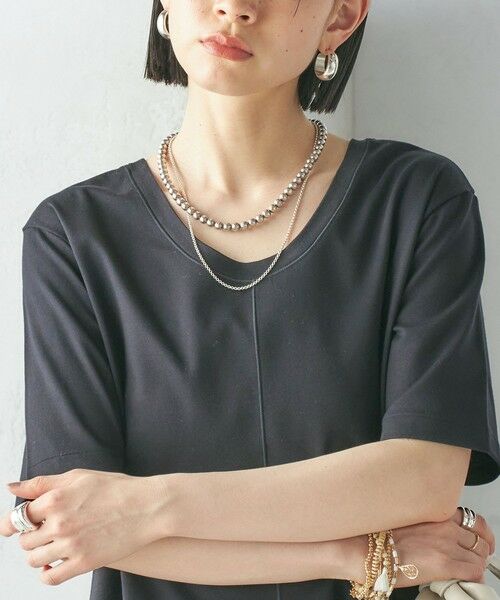 SHIPS / シップス ロング・マキシ丈ワンピース | 〈手洗い可能〉スーピマ ポンチ 2WAY ベーシック ジャージ ワンピース | 詳細8