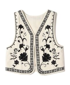 SHIPS / シップス ベスト | Fanaka:〈手洗い可能〉刺繍 ベスト