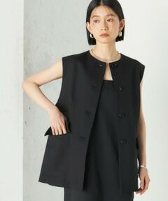 SHIPS ベスト　ブラックFOUR SEASONS ジレ　L 新品 シップス SHIPS ベスト ブラックFOUR SEASONS ジレ L 新品