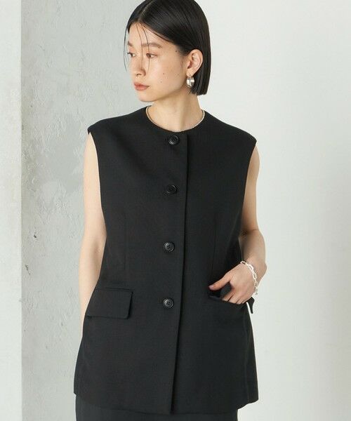SHIPS / シップス ベスト | Wai＋:〈手洗い可能〉リネン ライク ベスト | 詳細14