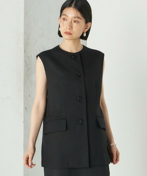 SHIPS / シップス ベスト | Wai＋:〈手洗い可能〉リネン ライク ベスト | 詳細15