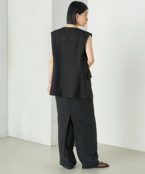 SHIPS / シップス ベスト | Wai＋:〈手洗い可能〉リネン ライク ベスト | 詳細3