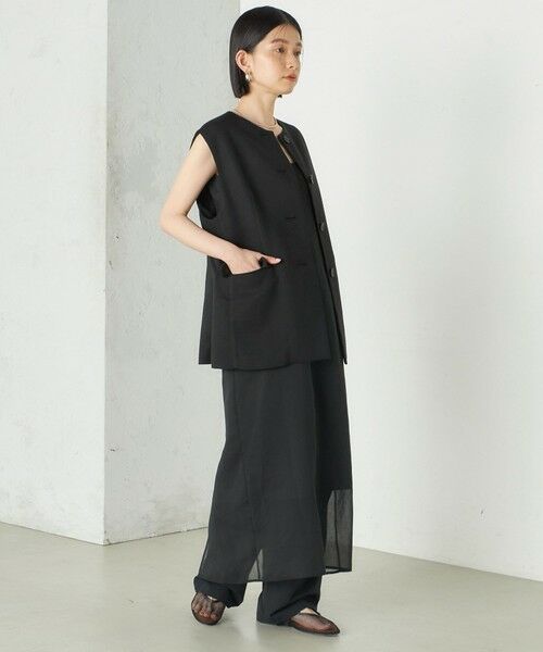 SHIPS / シップス ベスト | Wai＋:〈手洗い可能〉リネン ライク ベスト | 詳細5