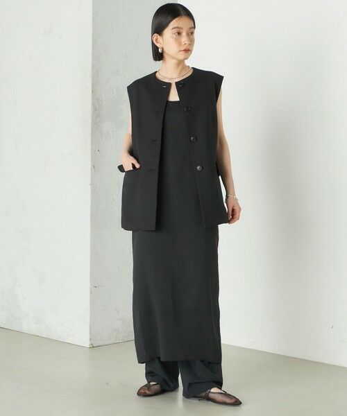 SHIPS / シップス ベスト | Wai＋:〈手洗い可能〉リネン ライク ベスト | 詳細6