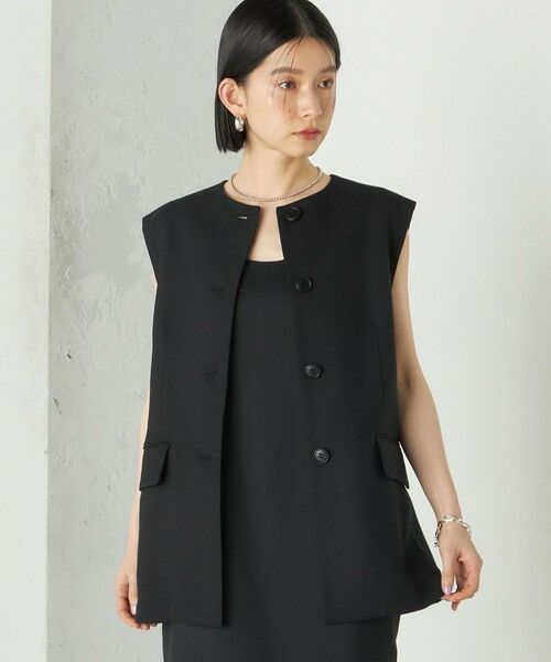 SHIPS / シップス ベスト | Wai＋:〈手洗い可能〉リネン ライク ベスト | 詳細7