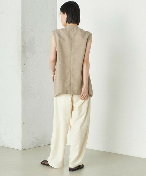 SHIPS / シップス ベスト | Wai＋:〈手洗い可能〉リネン ライク ベスト | 詳細20