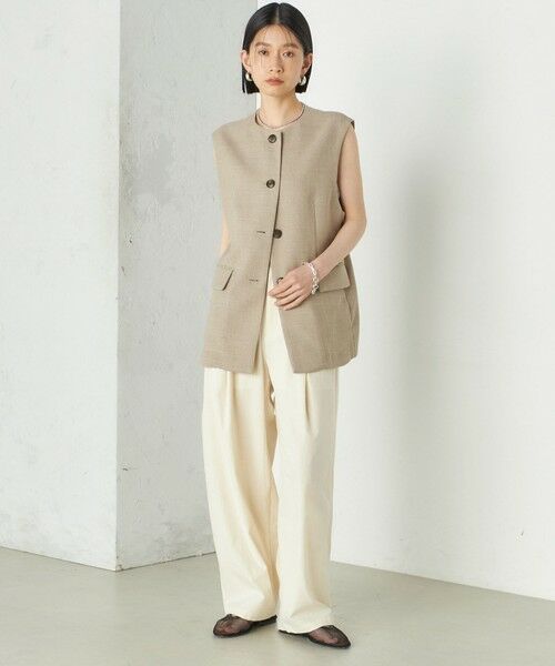 SHIPS / シップス ベスト | Wai＋:〈手洗い可能〉リネン ライク ベスト | 詳細22