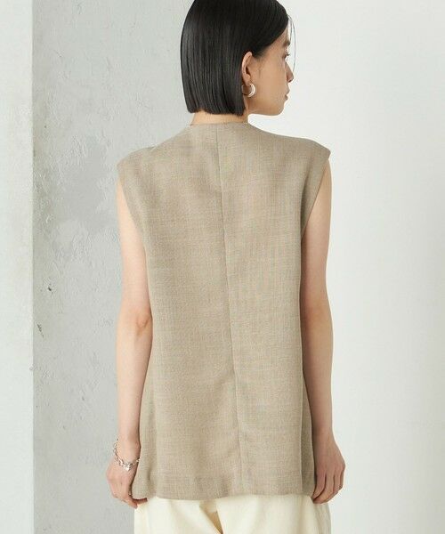 SHIPS / シップス ベスト | Wai＋:〈手洗い可能〉リネン ライク ベスト | 詳細25