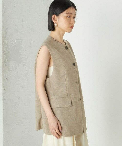 SHIPS / シップス ベスト | Wai＋:〈手洗い可能〉リネン ライク ベスト | 詳細26