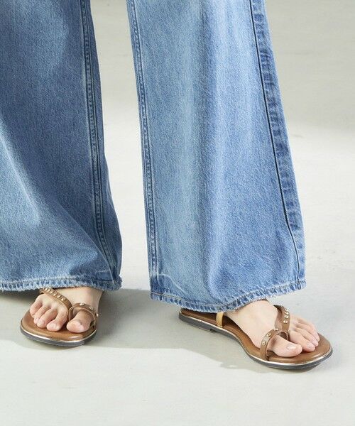SHIPS / シップス サンダル | ビジュー フラット サンダル | 詳細23