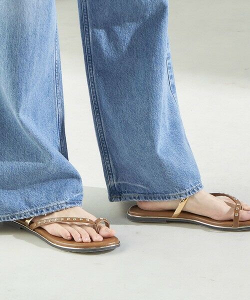 SHIPS / シップス サンダル | ビジュー フラット サンダル | 詳細24